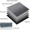 Petgrow Commercial Carpet Tiles, 24" x 24" Squares, 18 Tiles,Non-Slip Soft Floor Carpet for Office, Bedroom, Living Room, Kitchen (1, Irregular Gradient Grey)
