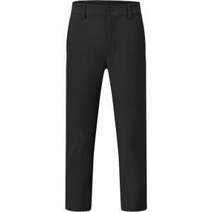 Boys Dress Pants School Uniform Golf Pants Kids Elastic Waist Chino Slacks with Pockets, XXS
