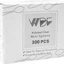 WDF 300 Pieces Clear Plastic Mini Spoons for Desserts 4 Inches Clear Plastic Spoons Heavy Duty Perfect for Cake, Desserts