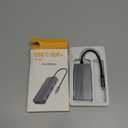 USB C Docking Station Dual HDMI, 4K@60Hz 8 in 1 Docking Station Dual Monitor for Mac/Dell/HP Laptop, HDMI Splitter for Dual Monitors, Double HDTV USB C Hub Multiport Adapter with USB/PD/SD/TF