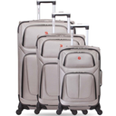 SwissGear Sion Softside Expandable Luggage, Pewter, 3PCS