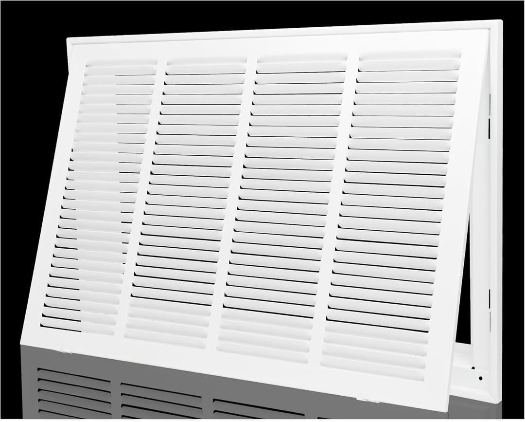 Return Air Filter Grille 20x14,Air Return Vent Cover Grill for 20"W x 14"H Duct Opening,Steel HVAC Vent Covers for Wall and Ceiling,Holds 1" Thick AC Filter