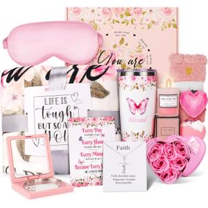 Fortuning's JDS 14PCS Christian Gifts for Women: Faith, Inspirational, Spiritual, Religious, Catholic, Baptism, Get Well Soon, Mother's Day Gifts for Mom, Wife, Girlfriend, Sister