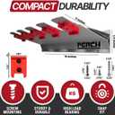 PERCH Tool Holder Rack for Milwaukee M18 18v | Securely Mounts 5 Cordless Tools | Universal Mounting | Most Durable Cordless Tool Organizer