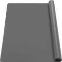 Ewen 27.6x19.5in 2mm Silicone Mats for Kitchen Counter, Thick Heat Resistant Silicone Baking Mat Placemat, Large Glass Top Stove Cover Countertop Protector Pad for Pastry Air Fryer Coffee Maker Art (Gray)