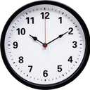 LEIKE Metal Indoor Outdoor Wall Clock 10IN Black, Retro Silent Quartz Battery Operated, Decorative for Patio, Kitchen, Living Room, Bedroom, Pool