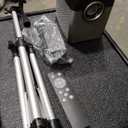 iLive Cinema Pop-Up Film Kit, 720p Projector with 120 Inch Screen, Bluetooth 5.0 Speaker, HDMI/USB/3.5mm, Black, Portable Theater, 21.5 x 17 x 19 cm