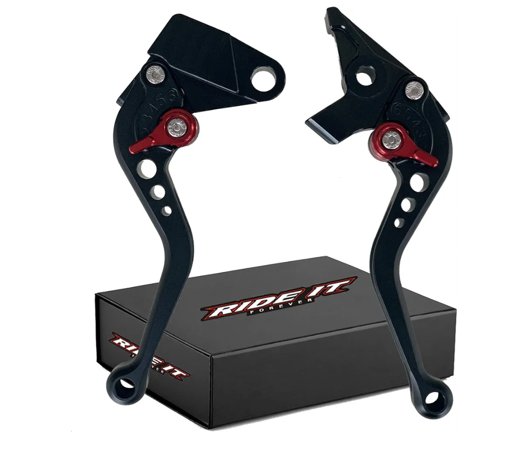 RIDE IT FOREVER Short Brake Clutch Levers for Ninja650R Ninja 650 R ER6F ER6N 2009-2016,Ninja400R 2011, Compatible with Versys 650cc 2009-2014 Shorty Black Motorcycle levers