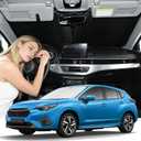 Windshield Sunshade for Subaru Impreza 2024-2026 Sun Shade Car Windshield Accessories Upgrade 4 Layers Blocks UV Rays Custom Fit Impreza 240T Car Window Shades Windshield Keep Cool Foldable