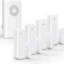 Wireless Door Chime, Door Open Sensor Alarm When Entry Business/Office/Store (500ft Range 51 Ringer Adjustable Volume) Home Alert Bell for Kid/Toddler Safety,1 Receiver +4 Sensors