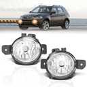 TangMiGe Fog Lights compatible with BMW X1 E84 2012-2015 with M Package sport bumper, X3 E83 2007-2010, X5 E70 2007-2013, 63176924655 63176924656, 1 Pair (Clear)