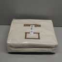 StorageWorks Large Clothes Storage Bins, Fabric Boxes with Divider Board, Baskets for Clothes, Linen Closet Organizers with Lid, Ivory White, 2-Pack