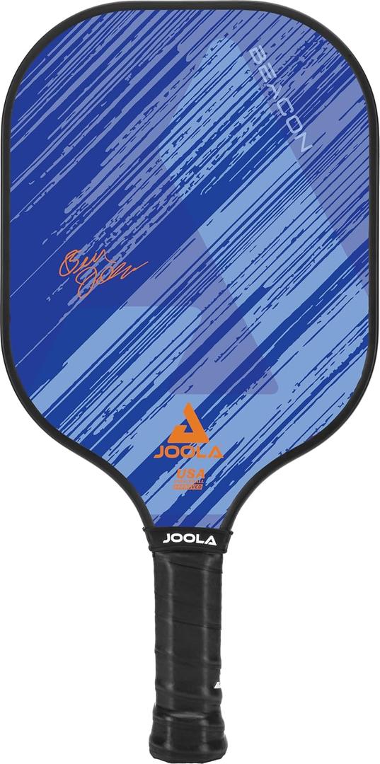 JOOLA Pickleball Paddle  Reinforced Fiberglass Surface, Honeycomb Polypropylene Core, USAP Approved Paddles, Durable & Beginner-Friendly Pickleball Racket w/Comfortable Grip, Multiple Colors (Beacon | Blue)