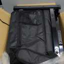 Portable Stadium Seat with Back Support, Folding Bleacher Chair with Cushion, Cup Holders, Storage Pockets & Shoulder Strap  Ideal for Sports Events, Camping & Picnics (Black)