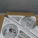 52inch Ceiling Fans with Lights, Low Profile Ceiling Fan with Light and Remote Control/APP Control, DC Reversible Motor, Noiseless, Flush Mount White Ceiling Fan for Bedroom, Indoor/Outdoor Use