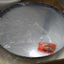 24 Inch Round Medicine Cabinet with Mirror,Farmhouse Black Bathroom Medicine Cabinet for Wall Metal Framed, Surface Mount Only Circular Storage Cabinet with Vanity Mirror