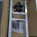 Hasipu Home Gym Mirror with Light 360 Swivel on Wheels, 67" x 40" Extra Large Full Length Rolling LED Mirror for Yoga Studio, Bedroom, Dancing Studio, White