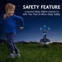 Rocket Launcher for Kids -200 Feet of Flight Altitude, Auto Electric Rocket Toys with Safe Parachute, Outdoor Summer Yard Toys Easter Birthday Gifts for Boys & Girls Age 6 7 9 10 12 8-13 Years Old