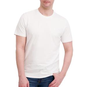 DKNY Soft Cotton T-Shirt for Men - Plain Casual & Dress Crew Neck Tee, Comfortable Premium Classic Fit Mens Tshirt (White, XL)