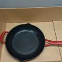 Martha Stewart Gatwick 12 Enameled Cast Iron Skillet, PFAS-Free, Classic Red Exterior with Matte Black Enamel Interior, Rust Resistant, Oven Safe