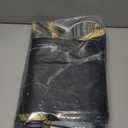 beifivcl 4Pcs Marble Shower Curtain Sets, Bathroom Decor Sets, Luxury with 12 Hooks, Bath Mat, Toilet Lid Rug and Non-Slip U Shape Mat Accessories, 72 x 72 Inch, Black