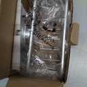 TAILI Sponge Holder for Kitchen Sink with Strong Suction Cup, Rustproof Aluminum Sink Caddy for Sponges, Removable Sponge Holder, Dish Brush for Scraper - Silver