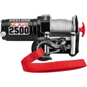 Badland ZXR 2500 lb Electric ATV Winch  Durable Wire Rope, Wireless Remote, and Mounting Hardware for Off-Road, Utility & Towing Applications