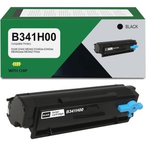 B341H00 Toner Cartridges High Yield Compatible Lexmark B341H00 Toner (with Chip) Use for B3340 B3442 MB3442 Laser Printer, 3000 Pages