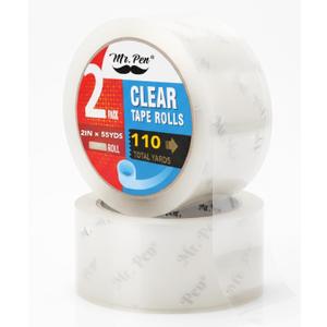 Mr. Pen- Packing Tape, 2Pack, 2in Wide, 60 Yards, 1.9mil, No Smell, Shipping Tape, Packaging Tape Rolls, Clear Box Tape, Mailing/Moving Tape, Packing Tape Refill