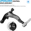 Front Lower Control Arm with Ball Joint Assembly + Front Rear Sway Bar Links for Nissan Murano 2003 2004 2005 2006 2007, Suspension Kit K620558 K620559 K80255 K80256 K80465 K80466-6pc Set