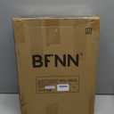 BFNN Free Standing Dog Gate, 16.5" High Short Pet Gate for Stairs and Doorways, Up to 48" Wide Foldable Puppy Fence, Indoor & Outdoor Use, No Drilling and No Assembly, for Small & Toy Dogs, White