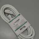 YOJOE 3-Outlets Indoor Outdoor Extension Cord, 3 Prong 15A Weatherproof Power Cord Multiple Outlets, 10 Gauge Heavy Duty 12 ft White Extension Cord for Garage, Garden, 10/3 SJTW UL Listed