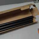 Double Curtain Rod 72 to 144 Inch, HOTOZON 1 Inch Heavy Duty Double Curtain Rods for Windows 60 to 140 Inches(5-11.6 ft), Telescoping Drapery Rod with Simple End Finials, Black