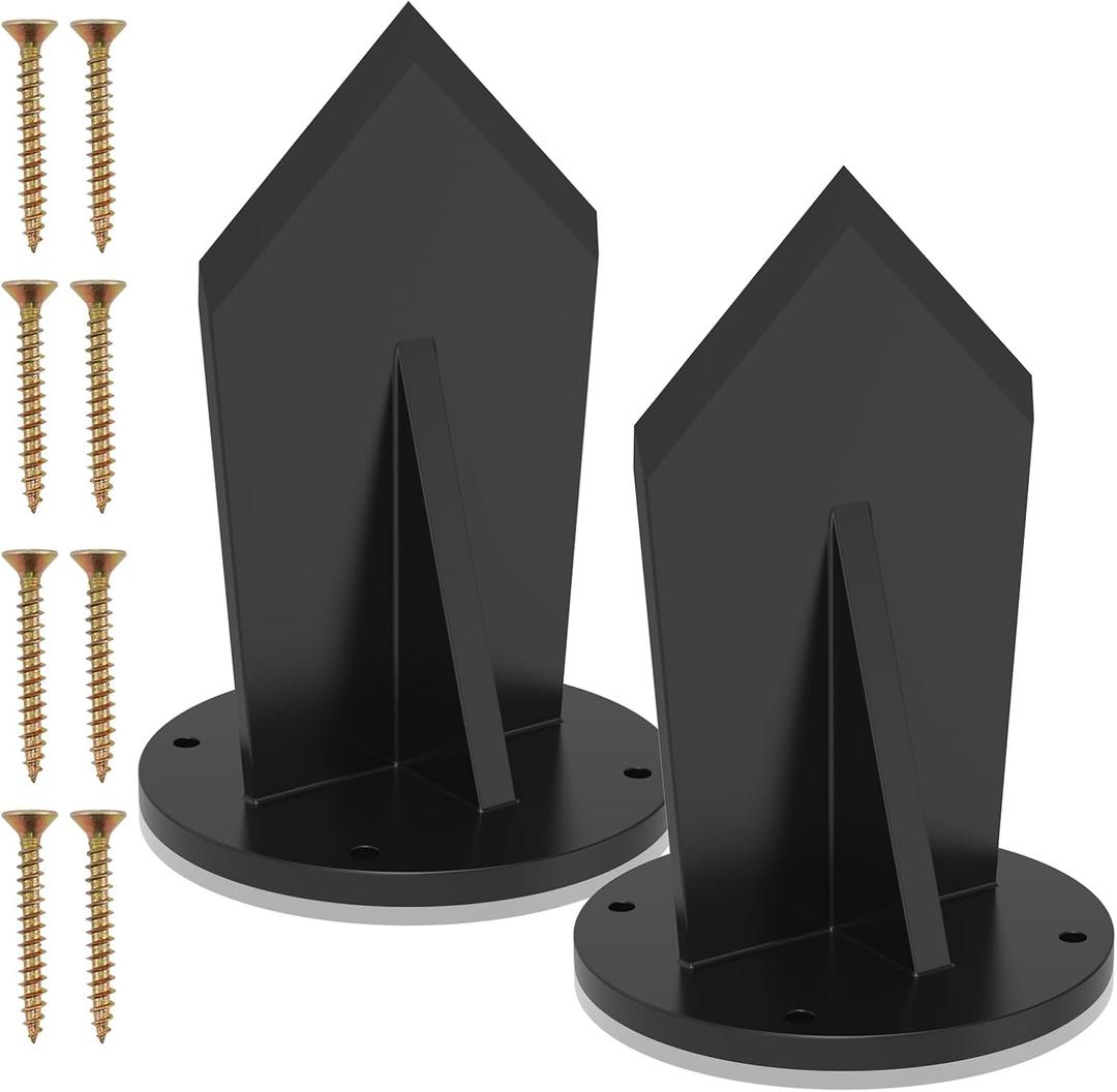 2Pack Firewood Kindling Splitter 5.71in Heavy Duty High Carbon Steel Efficient Fire Wood Cutting Easy to Use Portable Kindling for Outdoor Camping Barbecue Picnic(Black)