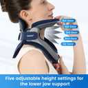 Velpeau Neck Brace for Neck Pain and Support, Soft Cotton Pads, Cervical Collar Restricting Cervical Motion, Relieves Discomfort and Spine Pressure (Foam Padded Neck Brace, One Size)