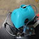 2 Gallon Battery Powered Garden Sprayer, Electric Backpack Sprayer, Garden Yard Lawn Sprayer with 5 Mist Nozzles & Retractable Wand & Adjustable Strap for Lawn, Weed, Yard (Teal)