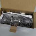 BESTTEN Keyed Entry Door Knob, Entrance Door Lock, Standard Ball, All Metal, Matte Black