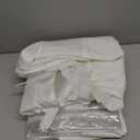 Clear Canopy Sidewalls for 10x10 Pop Up Tent, Transparent Window Curtain Cloth, 8 Mil PVC Enclosure Fabric with Zipper, White (3Pack Sidewalls Only, Not Included Frame&Top)