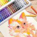 Artecho Oil Pastels Set of 50 Colors (8 x 60 mm), Soft Oil Pastels for Art Painting, Drawing, Blending, Art Supplies for Artists, Teachers