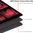 for MTG Playmat 24" x 14" with High Elastic Rubber Base Non-Slip Rubber Sole HD Printing for TCG Mat Magic Playmats MTG Game Mat, Red Eyes Demon Ship Skeleton