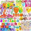 120 Pack Easter Egg Fillers, Easter Basket Stuffers for Kids Girls Boys, Easter Party Favors, Easter Egg Stuffers, Easter Gifts, Easter Toys Bulk, Classroom Prizes, Pinata Goodie Bags Stuffers