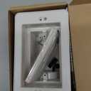 Recessed Outlet/Electrical Box Single Gang, Recessed Outlet Box for Wall Mount TV, Antenna, Phone and Cable TV, Suitable for GFCI Outlet and Standard Outlet, for Old or New Construction(1 Pack)