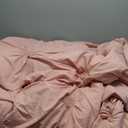 UNIKOME Queen Size Comforter Set Pink - Lightweight Soft Pintuck Down Alternative Bedding Set for Summer, All Seasons, 3 Pieces Pinch Pleat Solid Bed Set with Comforter, 2 Pillowcases