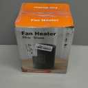 Space Heater for Indoor Use, Portable Electric Heater with Remote, Thermostat, Child Lock, Digital Display, 24H Timer, 4 Modes, 1500W PTC Fast Heating Ceramic for Office Bedroom (Black)