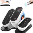 Under Desk Elliptical Machine, Electric Ellipse Leg Exerciser While Sitting for Seniors Adults, Leg Ercise Pro, Leg Exerciser While Sitting, Home Use Seated Ellipse Leg Exerciser (White)