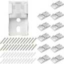 Ceiling Curtain Track Flexible Bendable Curtain Rail Curtain Tracks Set for Window Door Shower Room Divider RV (3 Meters)