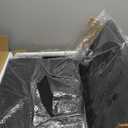 BOLUO Black Nightstand with Fabric Drawers, Large Night Stand 3 Drawer Dresser for Bedroom, Closet, Kids, Girls Modern, 15"D x 27"W x 28.3"H