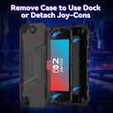 3 x DJ&RPPQ for Nintendo Switch 2 Case 2025, TPU + PC 2 in 1 Cover Protector, Anti-Scratch, Shock-Absorption, Ergonomic Grip Design, Easy to Install for Nintendo Switch 2, Black