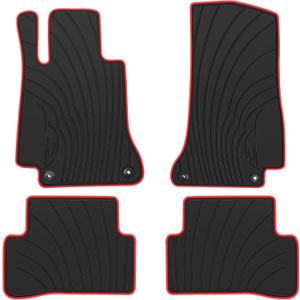 Floor Mats Custom Fit for Mercedes Benz -C Class Sedan Only 2015-2021 C180 C200 C250 C300 C350(e) C400 C43 AMG C450 C63 W205 Rubber Black Red Car Liners All Weather Odorless Floor Mats Custom Fit for Mercedes Benz -C Class Sedan Only 2015-2021 C180 C200 C250 C300 C350(e) C400 C43 AMG C450 C63 W205 Rubber Black Red Car Liners All Weather Odorless