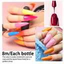 Gel Nail Polish 6 Color Kits Long Lasting Shine Gel Polish Wide Color Range Nail polish Set Professional Manicure Kit Salon DIY Nail Polish for Nail Art Beginners (Fc-6COLOUR-09)